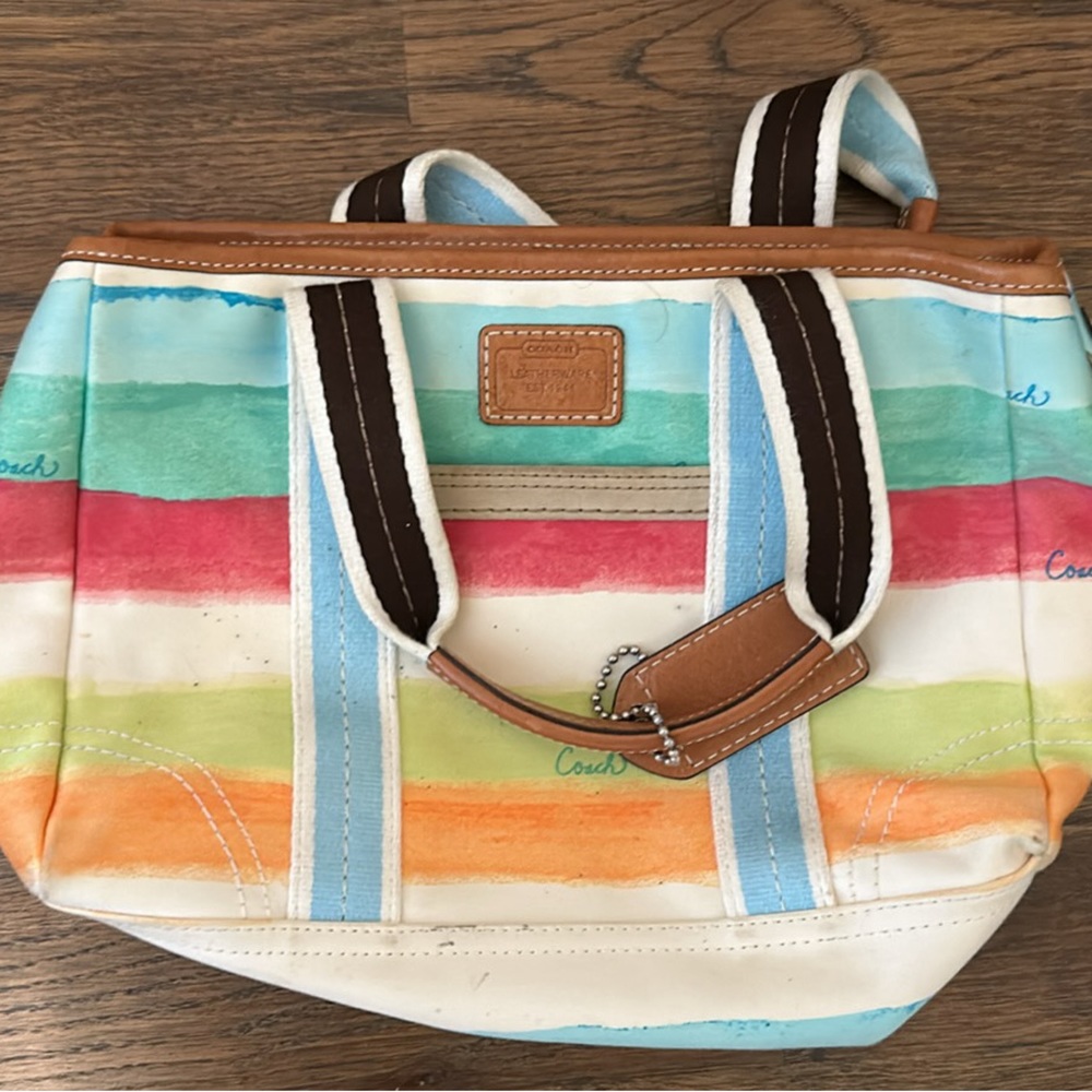 Colorful coach bag